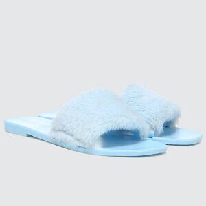 NWB Circus by Sam Edelman Faux Fur Slide Sandal